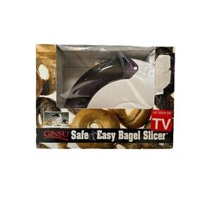 Bagel Cutter Ginsu Safe and Easy Slicer/Cutter-Stainless Blade-New